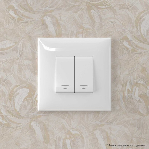 DKC Avanti Кнопка двухклавишная в стену, 