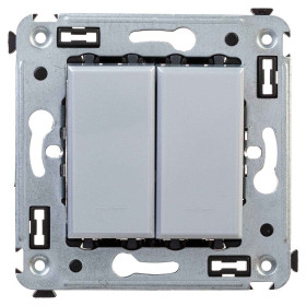 DKC Avanti Выключатель двухклавишный в стену, 
