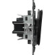 Legrand Valena ALLURE DIY Антрацит Выключатель 2-х клавишный 10А 250В