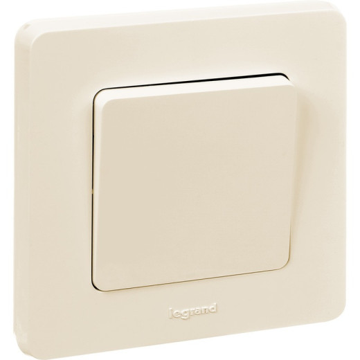 Legrand/Daccord INSPIRIA Слоновая кость Выключатель одноклавишный 10 AX - 250 В