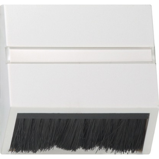 Gira S-55 Бел глянц Накладка для приборов с квадратной центральной панелью и наклонным выходом