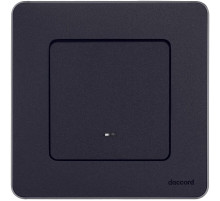 Legrand/Daccord INSPIRIA Антрацит Выключатель одноклавишный с подсветкой/индикацией 10 AX - 250 В