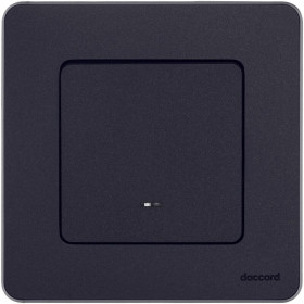 Legrand/Daccord INSPIRIA Антрацит Выключатель одноклавишный с подсветкой/индикацией 10 AX - 250 В