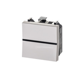 ABB NIE Zenit Бел Выключатель 1-клавишный 2 мод