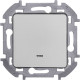 Legrand/Daccord INSPIRIA Алюминий Выключатель одноклавишный с подсветкой/индикацией 10 AX - 250 В