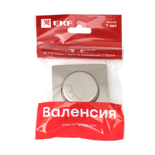 EKF PROxima Валенсия лицевая панель светорегулятора 600W 220В кашемир