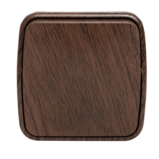 EKF Basic Минск Темное дерево Выключатель 1-кл, 10А, ОП