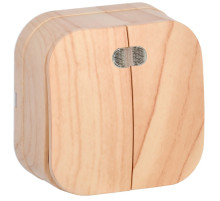 IEK GLORY ВС20-2-1-ХС Выключ. 2-кл. инд. о/у 10А GLORY сосна