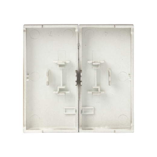 EKF PROxima Валенсия лицевая панель выключателя 2-кл. 10А кашемир