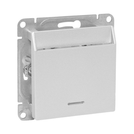 EKF Эпика Механизм выключателя, карточный, с подсветкой, алюминий