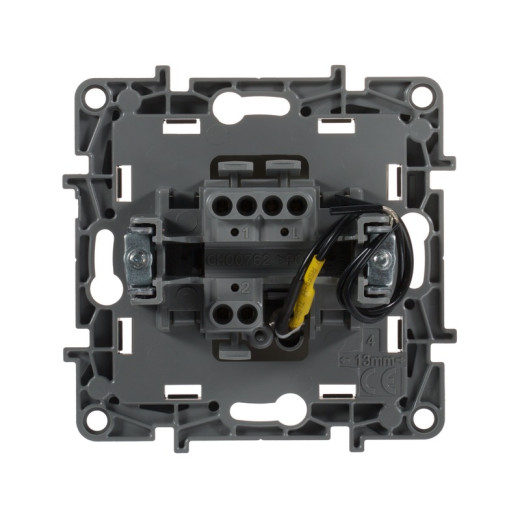 Legrand Etika Слоновая кость Переключатель с подсветкой, 10А, Автоматические клеммы