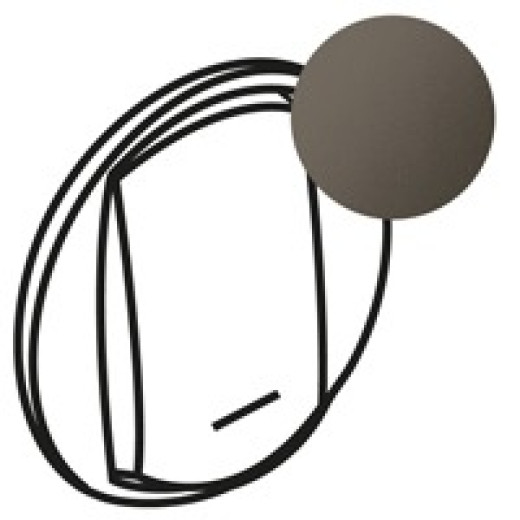 Legrand Celiane2 Графит Клавиша 1-ая с надписью