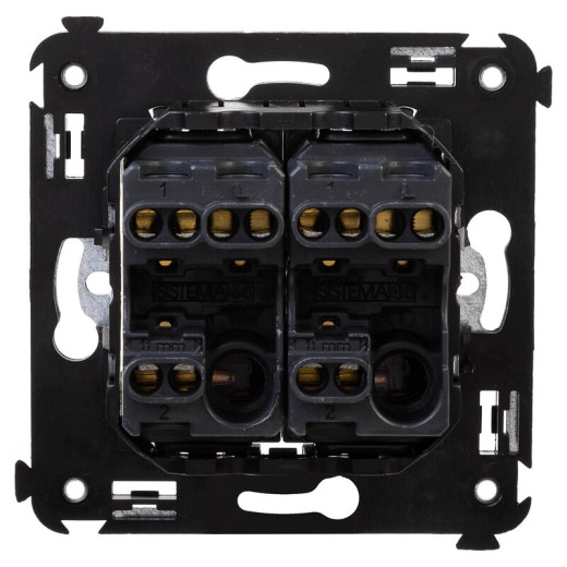 DKC Avanti Переключатель двухклавишный в стену, 