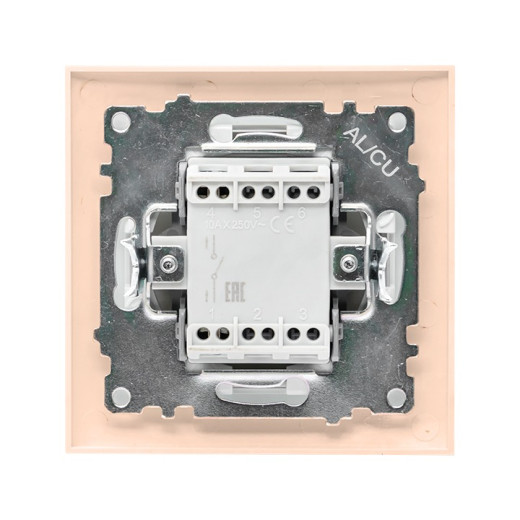 EKF PROxima Валенсия выключатель 1-кл. 10А кремовый