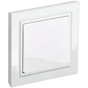 IEK BRITE Белый Выключ. 1-кл 10А в сборе ВСР10-1-0-БрБ