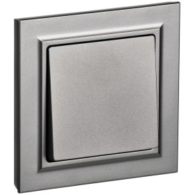 IEK BRITE Сталь Выключ. 1-кл. 10А в сборе ВСР10-1-0-БрС