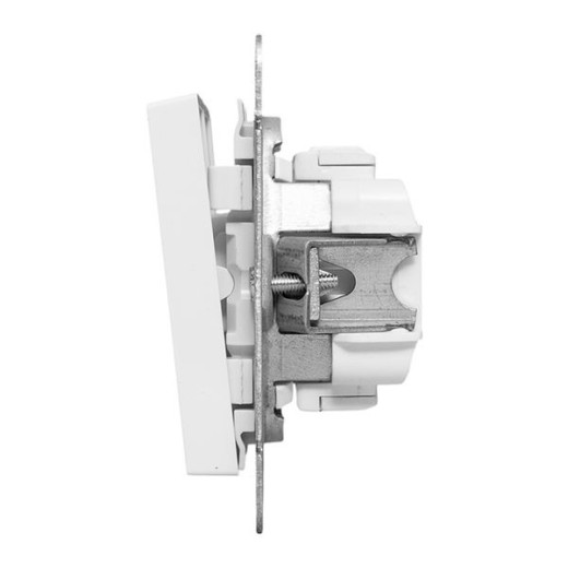 EKF Эпика Механизм выключателя, двухклавишный, проходной, белый