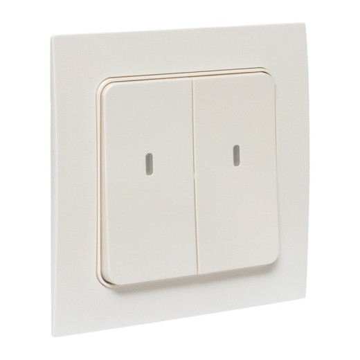 EKF Connect Умный выключатель Стокгольм 2-кл. белый Zigbee