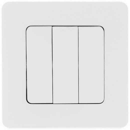 Legrand/Daccord INSPIRIA Белый Выключатель 3-кл, винтовые клеммы, 10 AX , 250 В