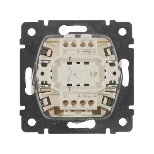 Legrand Valena Крем Выключатель кнопочный 1-клавишный