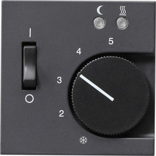 Gira S-55 Антрацит Накладка регулятора теплого пола