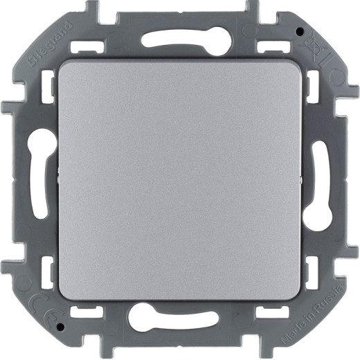 Legrand/Daccord INSPIRIA Алюминий Выключатель одноклавишный 10 AX - 250 В