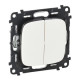 Legrand Valena ALLURE DIY Бел Выключатель 2-х клавишный 10А 250В