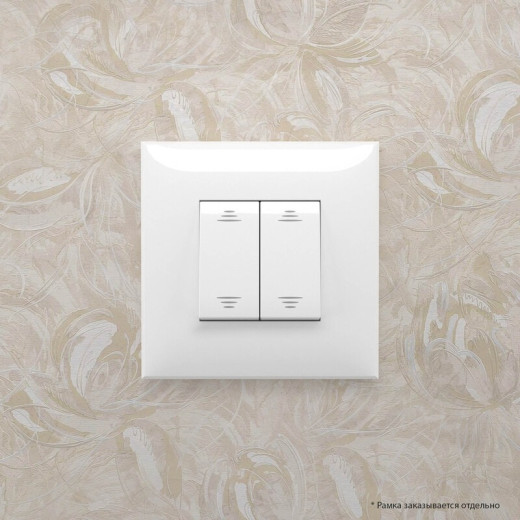 DKC Avanti Выключатель двухклавишный в стену, 