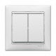 Legrand Valena Бел Выключатель 2-х клавишный
