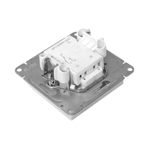 EKF Эпика Механизм выключателя, карточный, с подсветкой, белый