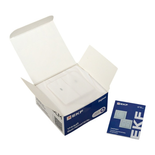 EKF Connect Умный выключатель Стокгольм 2-кл. белый Zigbee