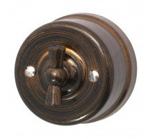 BIRONI Лизетта Пластик Бронза Выключатель 2-кл