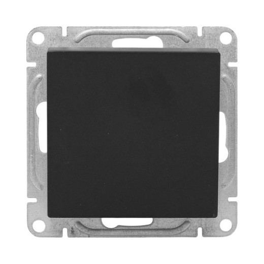 EKF Эпика Механизм выключателя, одноклавишный, перекрёстный, чёрный