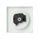 EKF PROxima Валенсия лицевая панель розетки 1-местной б/з 10 А сталь с защ. штор.