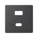 Simon S82 Накладка для зарядного устройства USB A+C цвета графит
