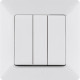 Legrand Valena LIFE DIY Бел Выключатель 3-клавишный 10А 250В
