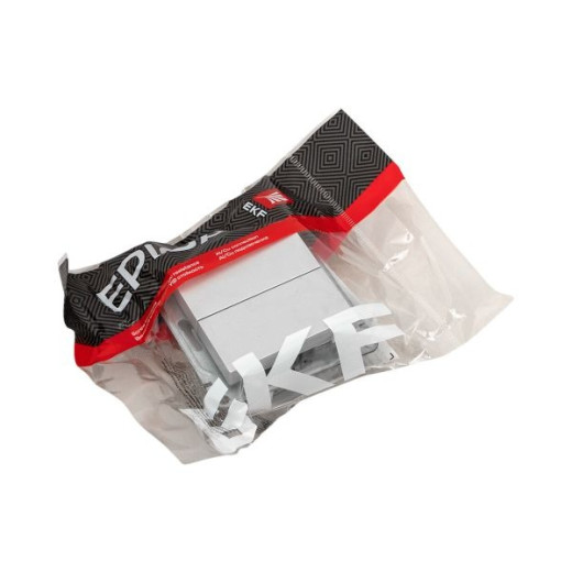 EKF Эпика Механизм выключателя, двухклавишный, алюминий