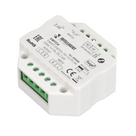 Arlight INTELLIGENT Релейный модуль SMART-SWITCH-701-72-PS-IN (230V, 1x1.5A, ZB, 2.4G) (IARL, Пластик)