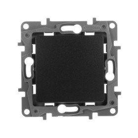 Legrand Etika Антрацит Переключатель промежуточный 1-клавишный, винт. клеммы, 10AX, 250 В