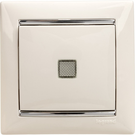 Legrand Valena Бел Выключатель 1-клавишный с подсветкой