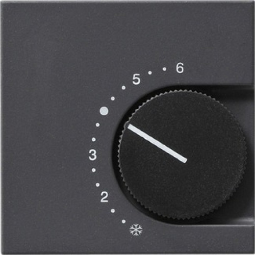 Gira S-55 Антрацит Накладка для регулятора температуры пола с поворотной ручкой