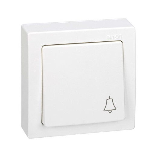 Simon 73 loft Белая Накладка на кнопочный выключатель 