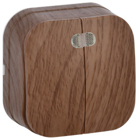 IEK GLORY ВС20-2-1-ХД Выключ. 2-кл. инд. о/у 10А GLORY дуб