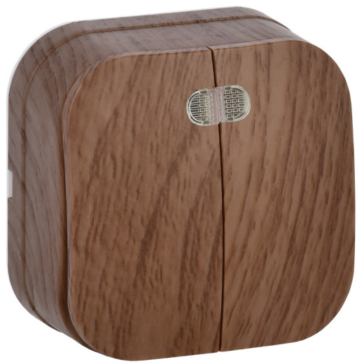 IEK GLORY ВС20-2-1-ХД Выключ. 2-кл. инд. о/у 10А GLORY дуб