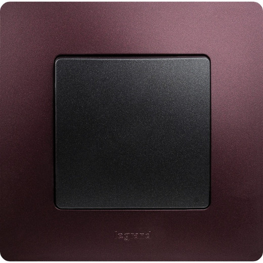 Legrand Etika Антрацит Выключатель 1-клавишный, авт.клеммы, 10AX, 250 В