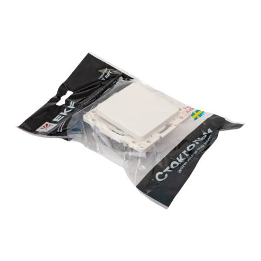 EKF Стокгольм Механизм кнопки нажимной 10А белый