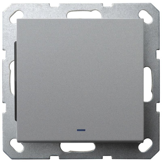 Jasmart G Алюминий Выключатель 1-кл с подсветкой 10A 250V~