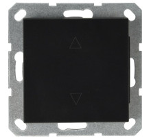 Jasmart G Черный матовый Выключатель 1-кл жалюзи 10A 250V~