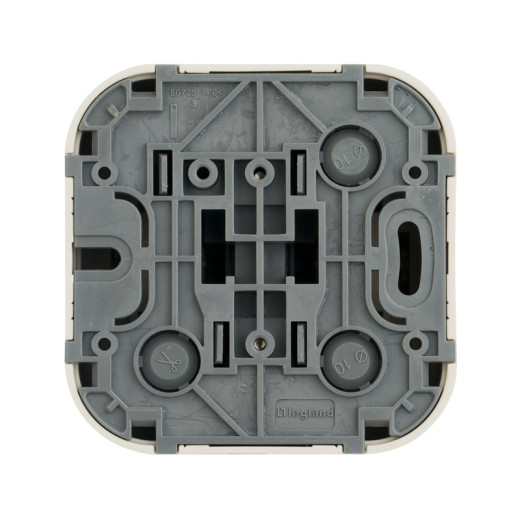 Legrand Quteo Бежевый Переключатель 1-клавишный 10А