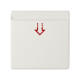Simon 82 Белая Накладка на выключатель под карточку, S82,82Нат